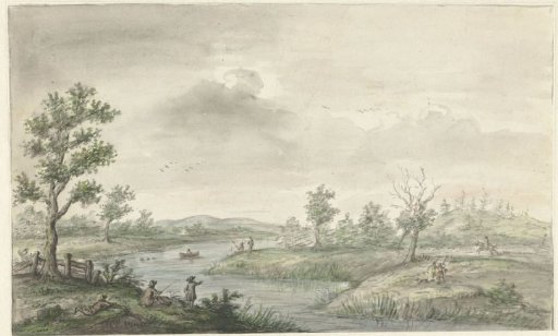 Landscape with a Winding River and Anglers