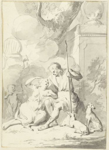 Venus and Adonis (?)