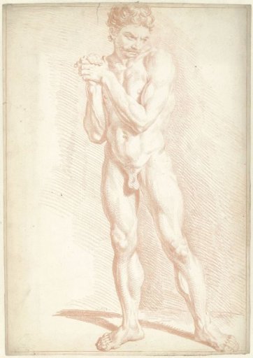 Male nude, standing