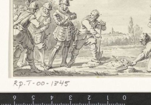 Count Floris V finds the corpse of his father, William II