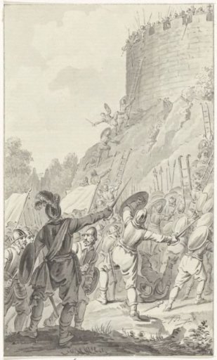 Countess Ada besieged in the Castle of Leiden, 1204