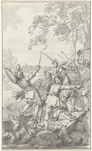 Arent van Benschop and Jan van Renesse drown in the Lek, 1304