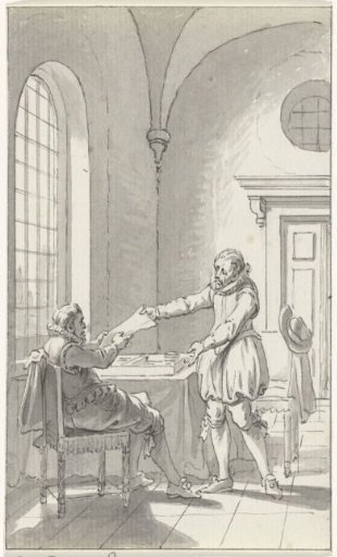 Frank van Borsselen receives his death sentence while playing trictrac, 1433