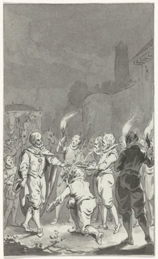 Emperor Charles V receiving the keys of the gates and the rod of justice from Utrecht
