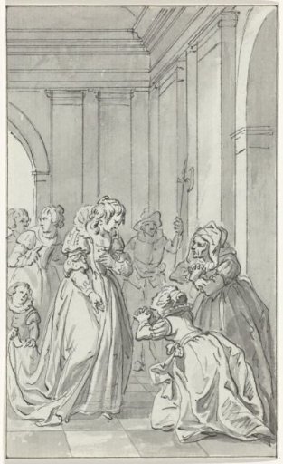 The wife and mother of Floris de Montmorency, baron de Montigny, beg Anna of Austria for intercession for Montigny, who is held prisoner in Spain.