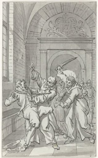 The surprise attack on the Spanish garrison at Loevestein Castle by Herman de Ruiter, December 1570
