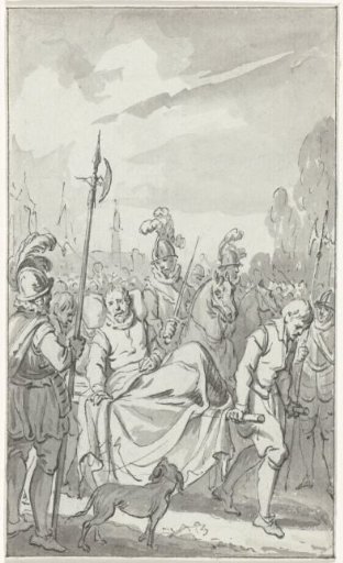 Retreat of Louis of Nassau from Bergen on a litter, 6 September 1572