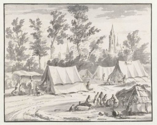 Encampment of the Army of Willem III near Halle