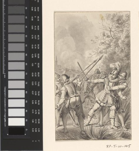 Arrest of Philips van Marnix by the Spaniards at Maaslandsluis, 1573