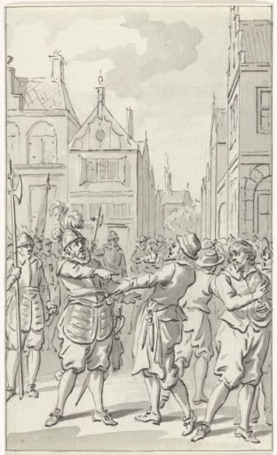 Brave answer of captain Johan van den Kornput, the defender of Steenwijk, 1580