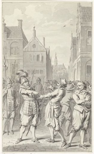 Brave answer of captain Johan van den Kornput, the defender of Steenwijk, 1580