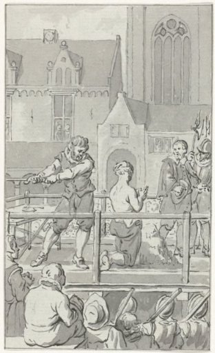 Beheading of the engraver Cornelis de Hooghe, 1583