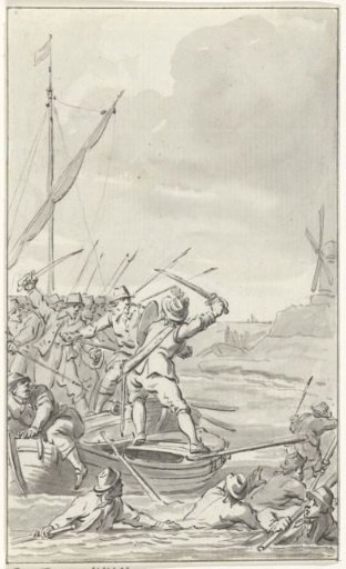 Johan van Galen defends himself against 20 robbers, 1649