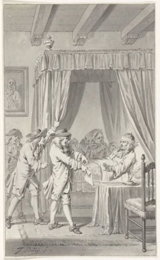 Citizens of Dordrecht force Cornelis de Witt to withdraw the Edict of Perpetuity, 1672