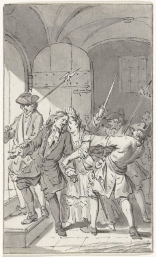 Mayor Westerwijk of Goes led out of prison, 1692