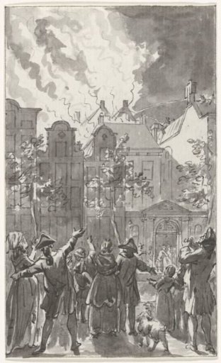 The fire in the theatre on the Keizersgracht in Amsterdam, 11 May 1772