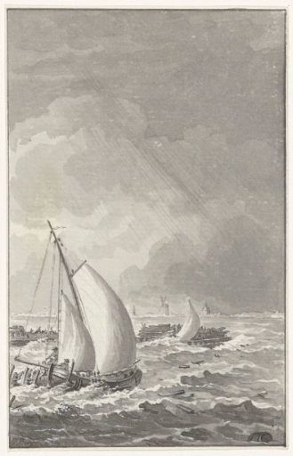 The Naerebout brothers rescue the passengers of the Woestduin, 1779