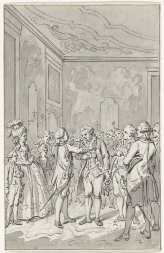 William V honors the heroes of the naval battle at Dogger Bank, 1781