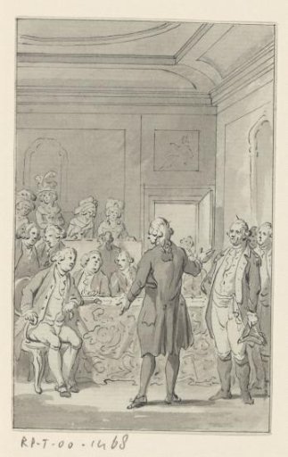 Reception of the first Dutch envoy in the American Senate, 1783