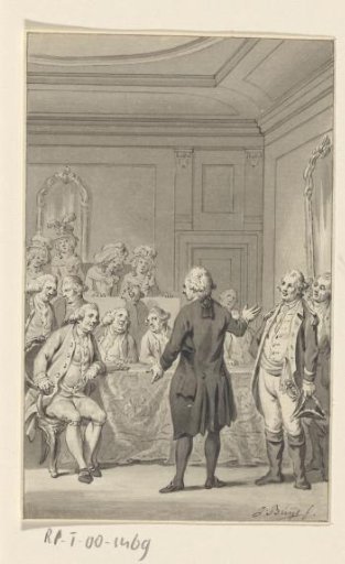 Reception of the first Dutch envoy in the American Senate, 1783