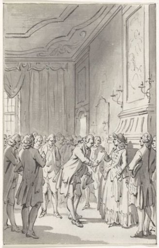 Dutch merchants present a petition to Anna of Hanover, Princess of Orange-Nassau, 7 December 1758