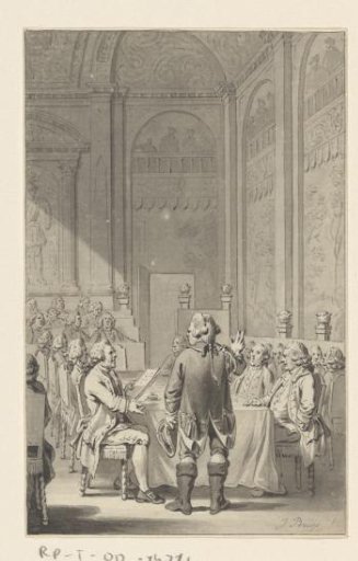 Ludwig Ernst, Duke of Brunswick-Wolfenbüttel, takes the oath as field marshal, 1759