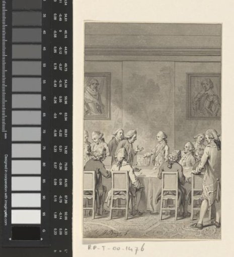 William V takes his seat for the first time in the Council of State, 1763