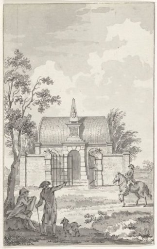 The cemetery in the Gorsselse field near Zutphen for the family of der Capellen and Joan Derk van der Capellen tot den Pol, 1784-1785