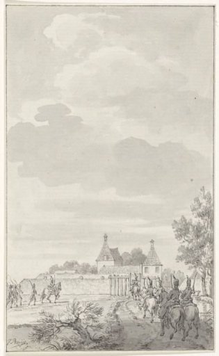 The capture of the Uitermeerse redoubt near Weesp by the Prussians, October 1787