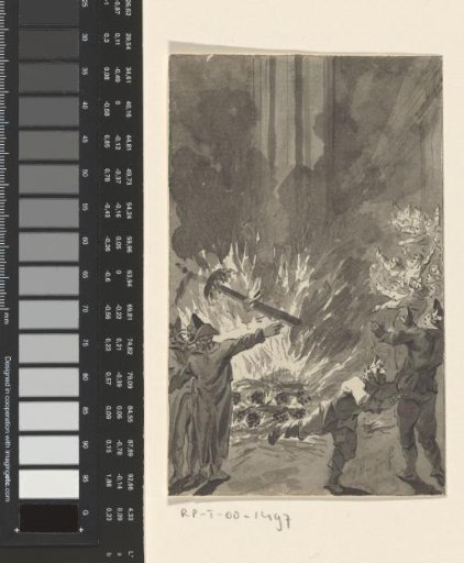 The burning of the liberty tree in Breda after the departure of the French, April 1793