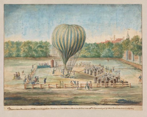 The Launch of Blanchard's Balloon at The Hague in 1785