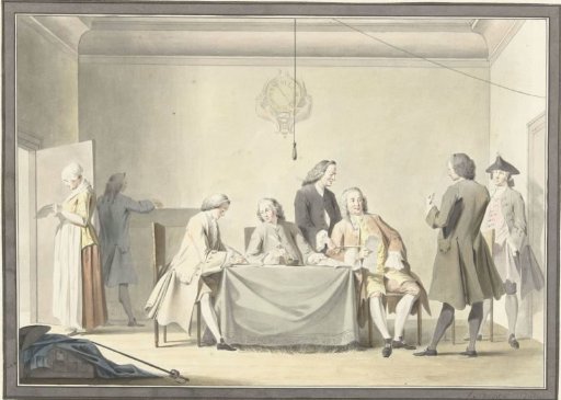Sitting of the Commissioners for the Reception of the Liberal Gift, or 50th Medal, 12 September 1747