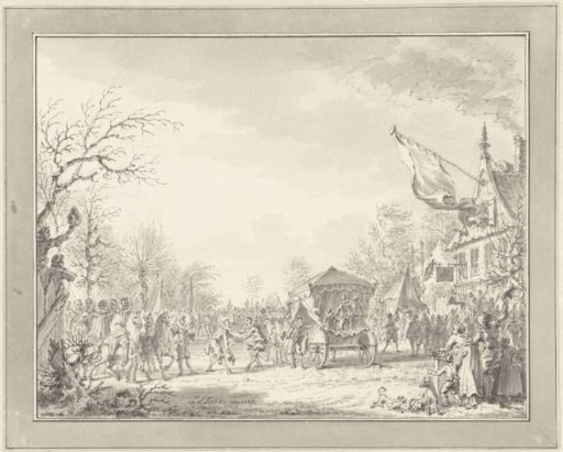Arrival of the five Spanish ambassadors at the Truce, near Rijswijk, February 1608