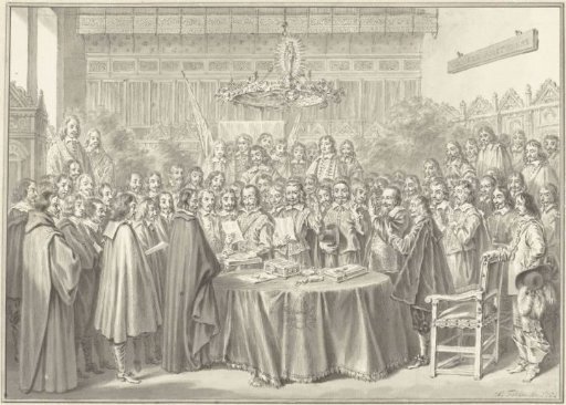 The swearing-in of the Peace of Münster, 1648