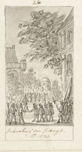Gilles van Berlaymont, Baron of Hierges, is received in Amsterdam, 1574