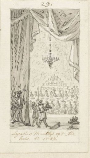 Leicester's meal at the town hall in Amsterdam, 4 October 1587