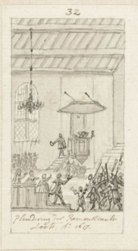 Plundering of the Remonstrant meeting place in Amsterdam, 2 February 1617