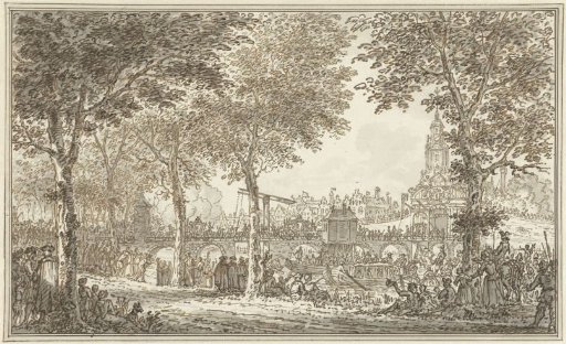 Arrival of William V and Wilhelmina of Prussia at the Haarlemmerpoort, 1768