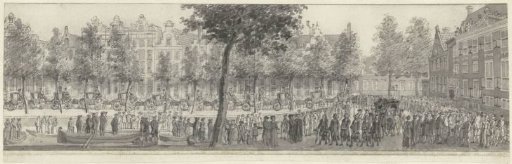 Lying-in-state of Wolter J.G. Baron Bentinck, Amsterdam 28 August 1781