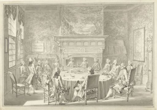 Inauguration of Willem V in the West India Company (W.I.C.), during his visit to Amsterdam in 1768