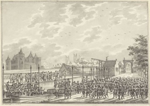 Arrival of the armed Amsterdam citizens in Muiden, 1787