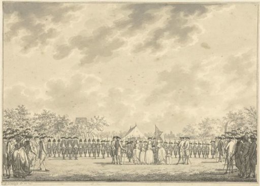 Presentation of gifts to the shooting society Bato's Kroost, 1786