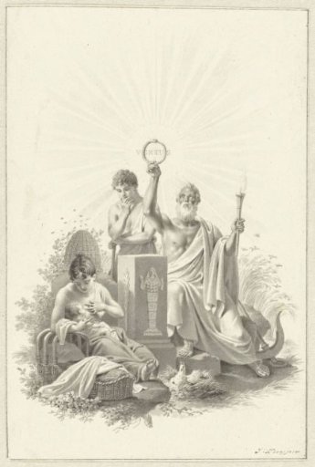 Design for title page for W. Bilderdijk De Mensch, 1807