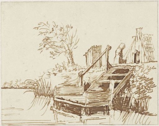 The stairs by the water