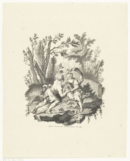 Shepherd and Shepherdess with Bird and Birdhouse