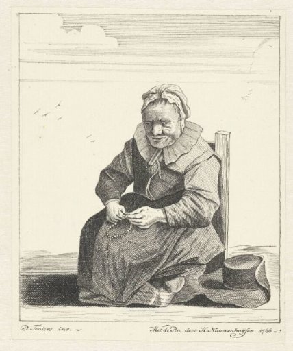 Seated Old Woman with a Rosary