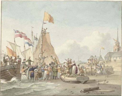 Arrival of Prince Willem Frederik in Scheveningen, 30 November 1813