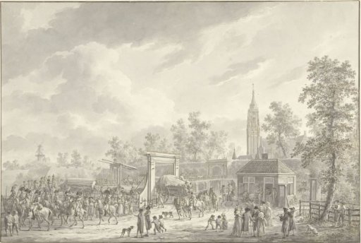 Het vertrek van het garnizoen van Amersfoort in 1790