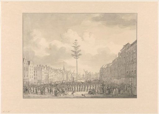 Liberty Tree on the Grote Markt in Rotterdam, 1795