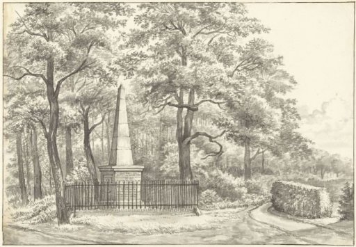 The Monument to Witte van Haemstede, Erected in 1817 by David Jacob van Lennep at the House at Manpad in Heemstede
